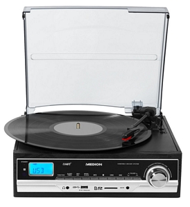 MEDION E69216 Schallplatten- und Kassettendigitalisierer USB Umwandlung MP3