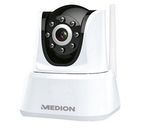 MEDION E89269 Kabellose Netzwerk-IP-Überwachungskamera WLAN CMOS VGA Schwenkbar