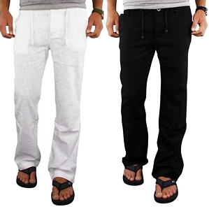 Merish Leinenhose Sommerhose Chino Jeans Leinen Stoffhose