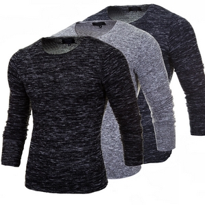 Merish Pullover Herren Strick Rundhals Hoodie