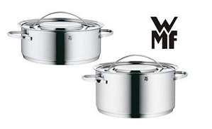 WMF Kochgeschirrset GALA PLUS 2-teilig mit Deckel Cromargan Induktion Edelstahl