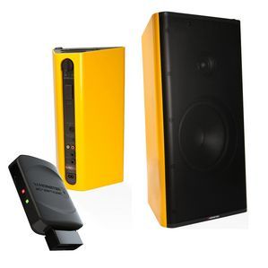 Monster Clarity HD Model One Monitors Monitorlautsprecher (Paar) mit Apple iPhone/iPod Dock + StreamCast Bluetooth-Receiver
