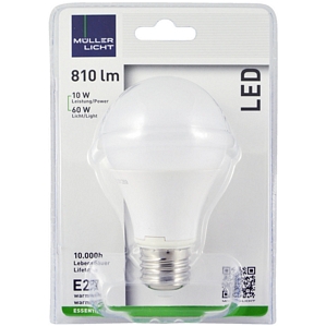 MÜLLER-LICHT 58001 6er Pack LED Leuchtmittel E27 Warmweiß 10 Watt 810 Lumen