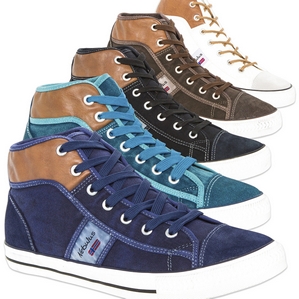 Nebulus Teil-Leder Sneaker Schuhe Nevada für Damen und Herren