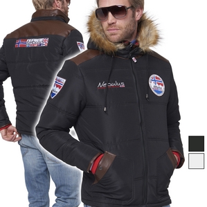 Nebulus Parbat Winterjacke in Lederoptik (T111)