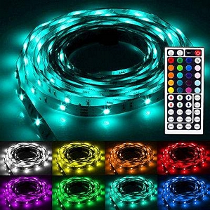 Ninetec Flash30 5m RGB LED Strip e Band Kette Streifen Leiste Leuchte Lichterkette IP20