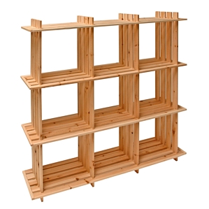 Holzregal 9 Würfel Regal Lagerregal Regalwürfel Bücherregal Standregal 15025