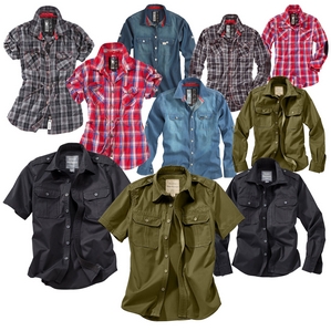 Trooper Raw Vintage Sommer Hemden Woodcutter Lumberjack Jeans für Damen und Herren