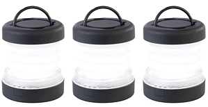 PEARL Faltbare Mini-Campingleuchte 3er-Set