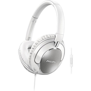 Philips OverEar HiFi Kopfhörer mit Mikrofon Weiß (FX5MWT)