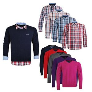 Pierre Cardin Herren V-Neck Pullover oder Hemd