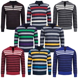 Pierre Cardin Herren Sweatshirt gestreift