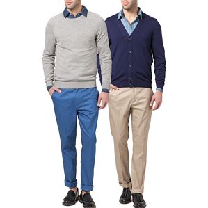 Pier One klassiche Herren Chino-Hose Herrenhose