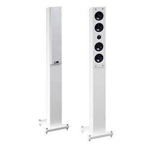 Pure Acoustics Dream Tower F Paar 2-Wege Standlautsprecher 140 Watt in schwarz und weiß