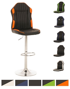 Racing Barhocker Farbwahl Hocker Drehstuhl Racer Barstuhl Design Formula 1