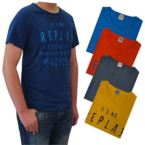 Replay Herren Rundhals T-Shirt A14BASI