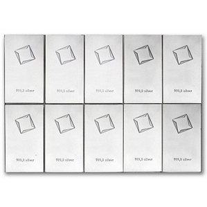 Valcambi Silber-CombiBar 10 x 10 Gramm