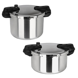 Sitram Schnellkochtopf Inox Edelstahl Induktion Gas Topf 6L oder 8L