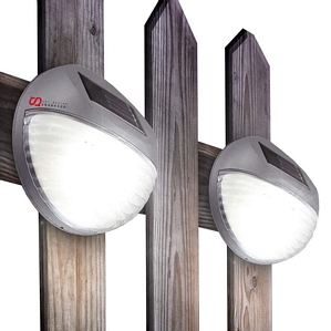 2x LED Solarlampe Solarleuchte Gartenlampe Zaunlampe