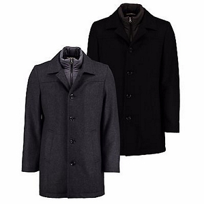 s.Oliver Premium Herren Mantel schwarz oder anthrazit