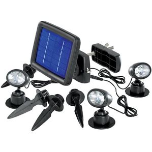 Solar-Spot LED renkforce Schwarz