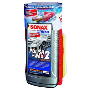 Sonax XTREME Polish&Wax 2 500ml 65 Jahre inkl. gratis Schwamm und Mikrofasertuch
