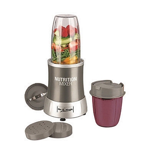 Mr. Magic Nutrition Mixer Standmixer Smoothie Maker mit 2 Bechern und Rezeptheft