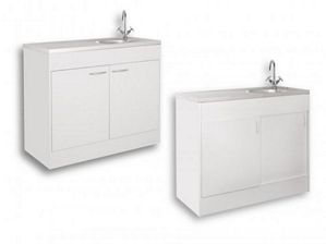 Spülenschrank Komplettspüle Spülschrank Spüle Edelstahl 100 x 50 cm