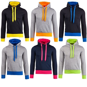 Stegol Kapuzenpullover Sweatjacke Hoodie Langarmshirt Kontrast Sweatshirt 1A1