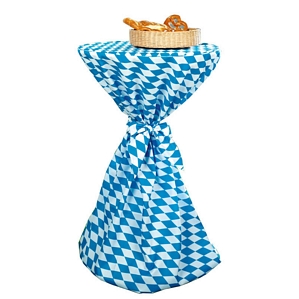 Stehtischhusse mit Band Husse Überwurf für Stehtische Tisch Bavaria Oktoberfest