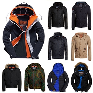 Neue Herren Superdry Jacken diverse Modelle für Damen und Herren