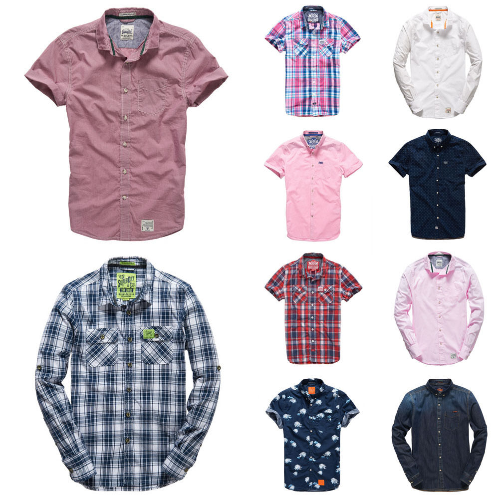 Neues Herren Superdry Hemd diverse Modelle