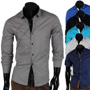 TAZZIO Herrenhemd 85302 Langarm Polo Poloshirt
