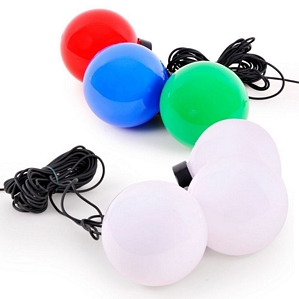 3er Set Außen Kugel Lampen Garten Deko Licht Pool Schwimm Wasser Leuchten IP44