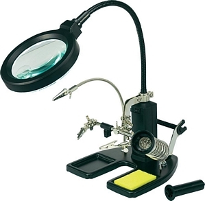 Toolcraft LED Lupenleuchte mit 3. Hand