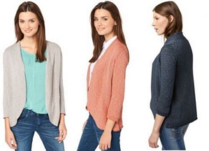 Tom Tailor Damen knit lässiger Cardigan mit Struktur