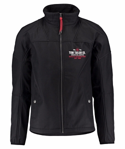 Tom Tailor Herren Softshelljacke Übergangsjacke schwarz