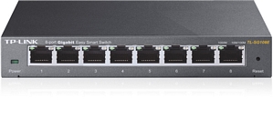 TP-Link TL-SG108E (8 Ports – 10/100/1000 RJ45) Gigabit Smart Switch Metall