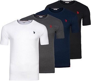 U.S. POLO ASSN. Round Neck Shirt Herren Sommer T-Shirt