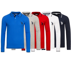U.S. POLO ASSN Shirt Sweatshirt Herren Polo-Langarmshirt