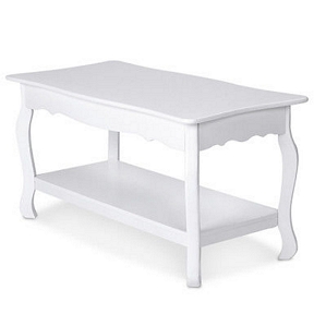 MIADOMODO CCTS03 Wohnzimmertisch Couchtisch Beistelltisch Sofatisch Stubentisch Tisch weiß