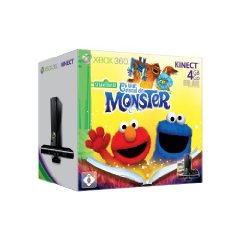 Xbox360 Slim 4G + Kinect + Sesamstrasse