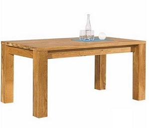 ESSTISCH in massiv Wildeiche Eichefarben (237 cm)