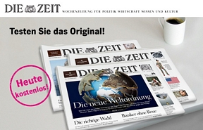 4 Wochen gratis DIE ZEIT inkl. ZEITmagazin lesen