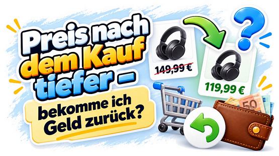 Preis nach dem Kauf tiefer – bekomme ich Geld zurück?