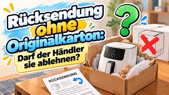 Rücksendung ohne Originalkarton: Darf der Händler sie ablehnen?